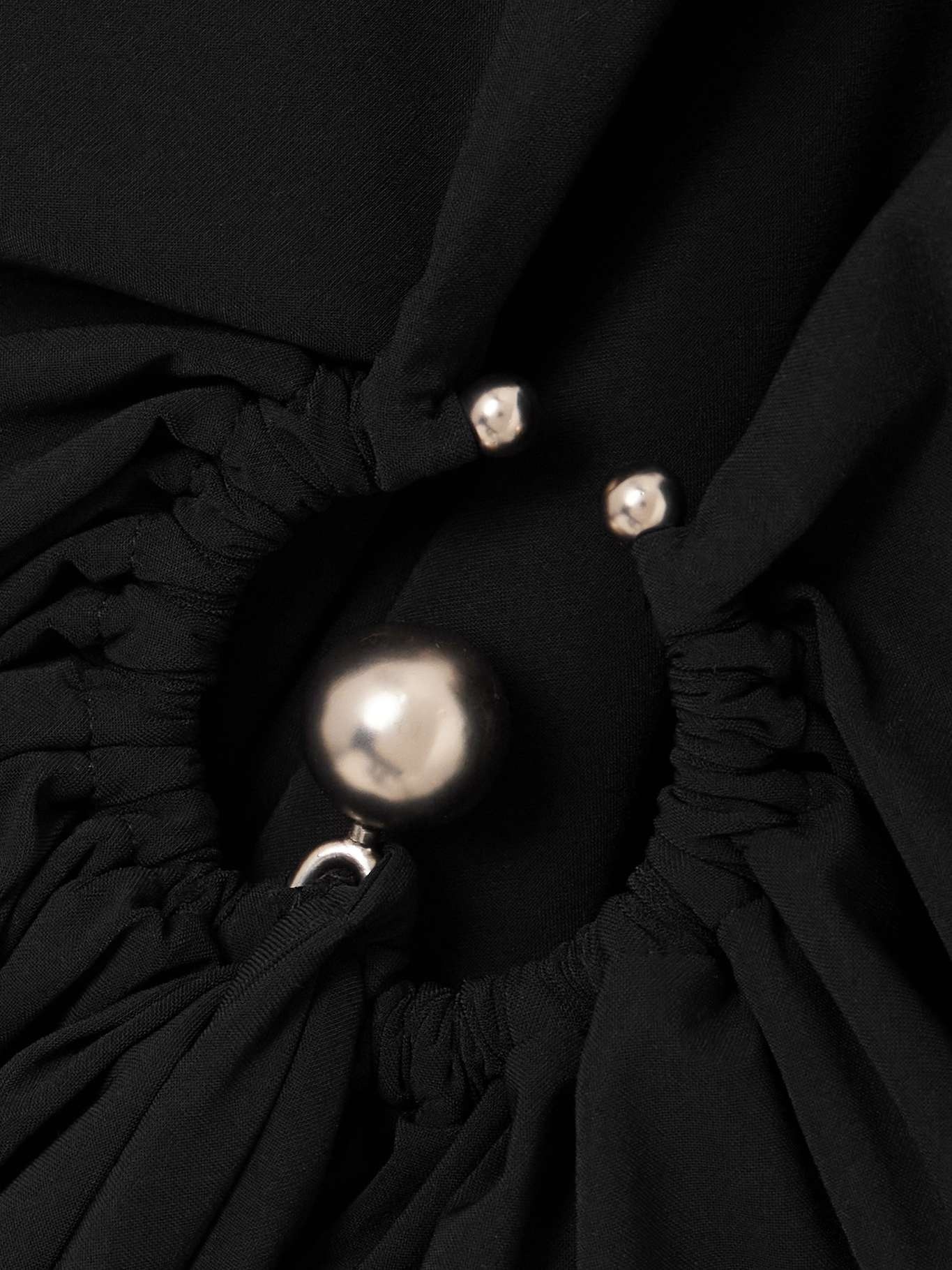 CHRISTOPHER ESBER Pierced Orbit halterneck stretch-jersey