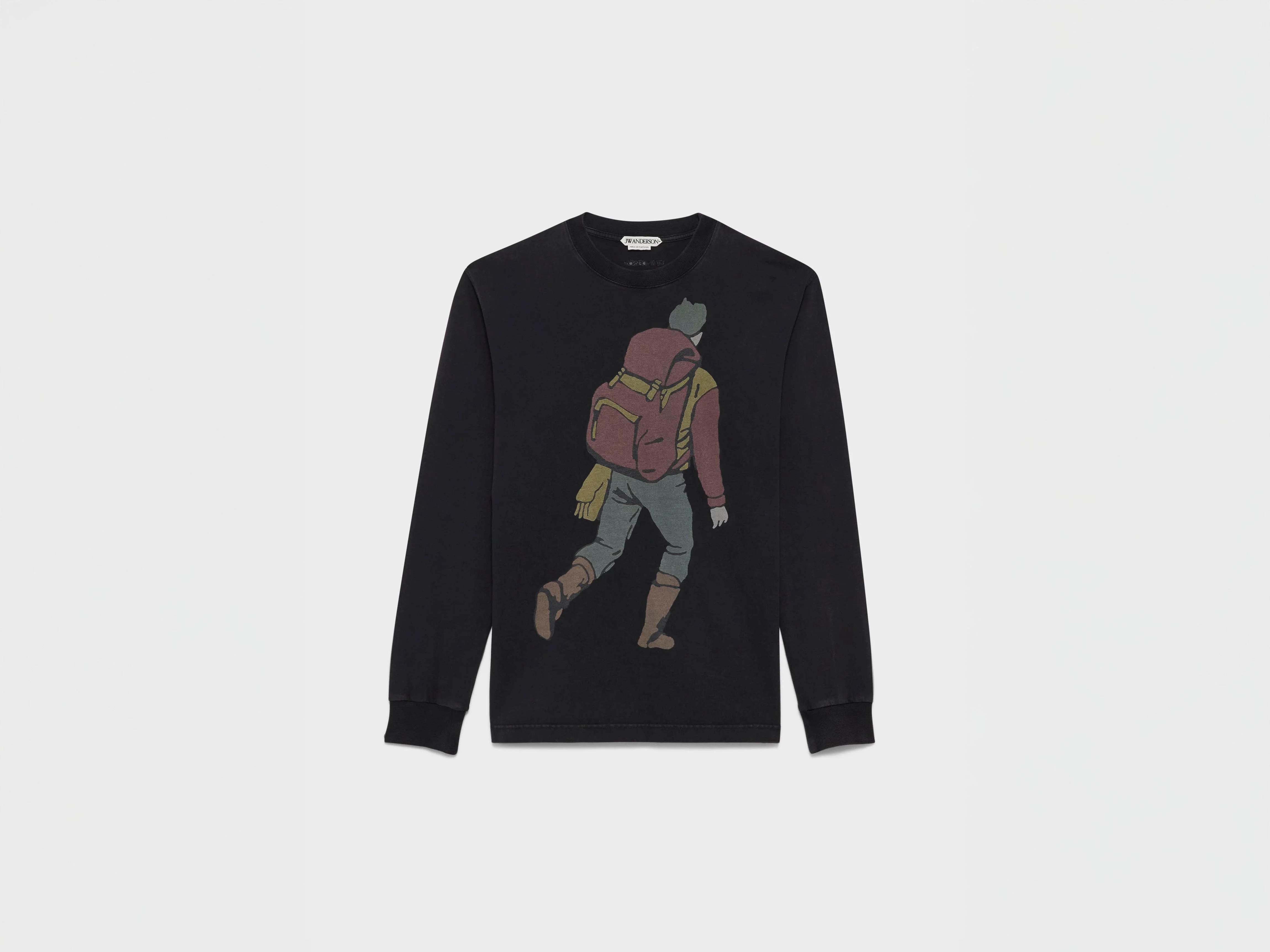 MENS HIKER LONG-SLEEVED SHIRT IN WASHED BLACK - 1
