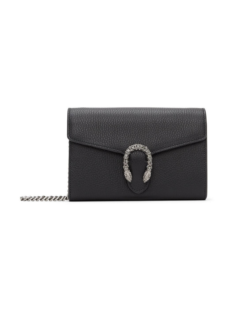 Black Mini Dionysus Wallet Chain Bag - 1