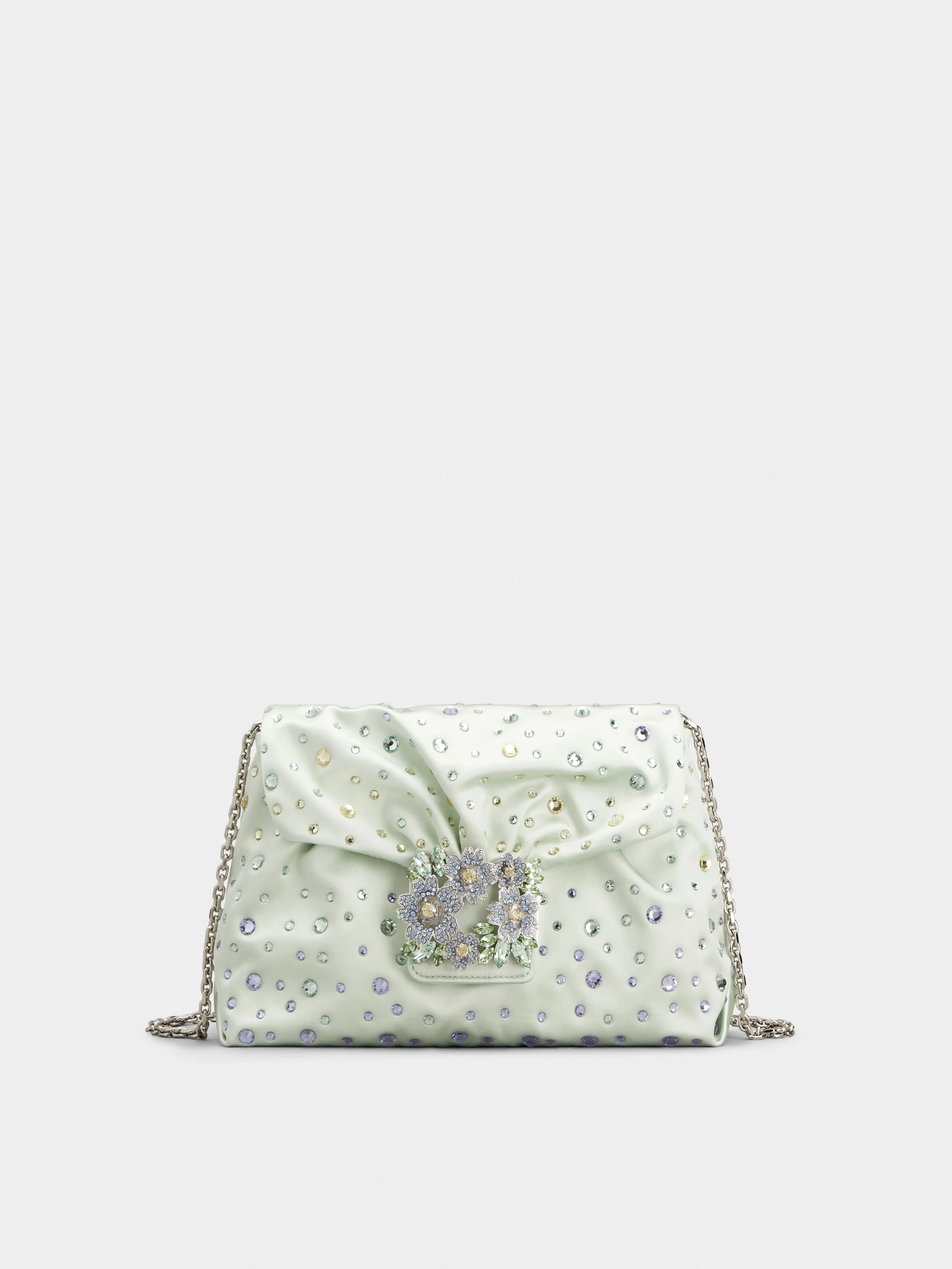 Efflorescence Mini Pouch in satin - 1