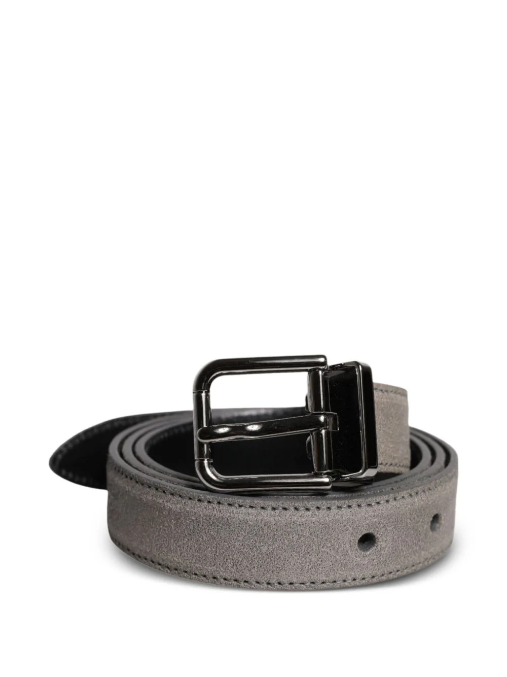 suede buckle belt - 1