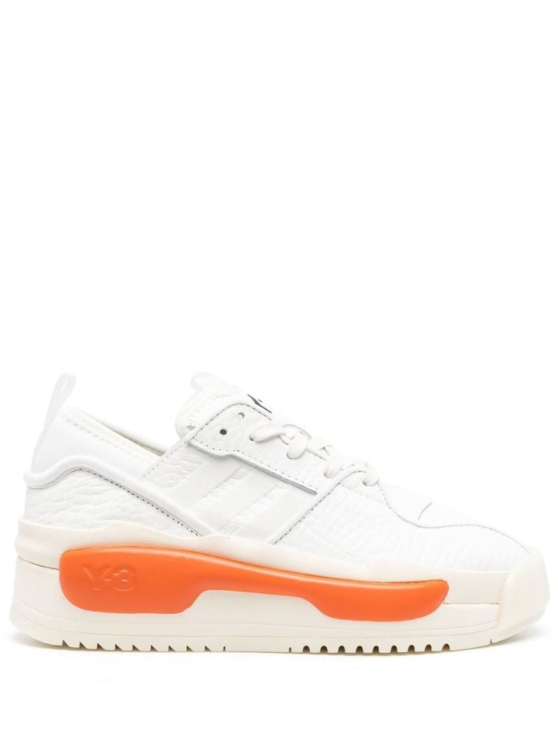 colour-block lace-up sneakers - 2