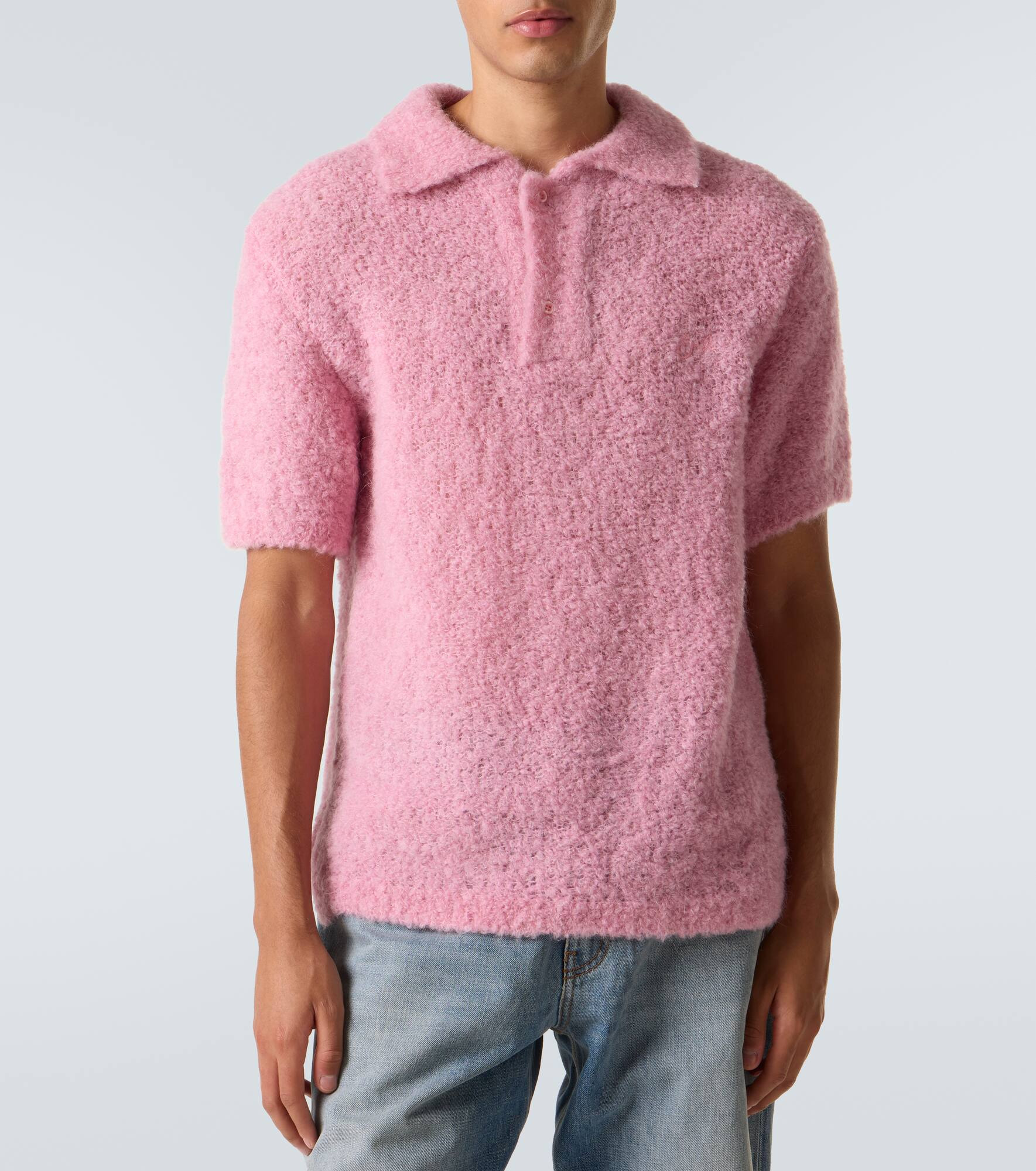 Alpaca-blend polo sweater - 3