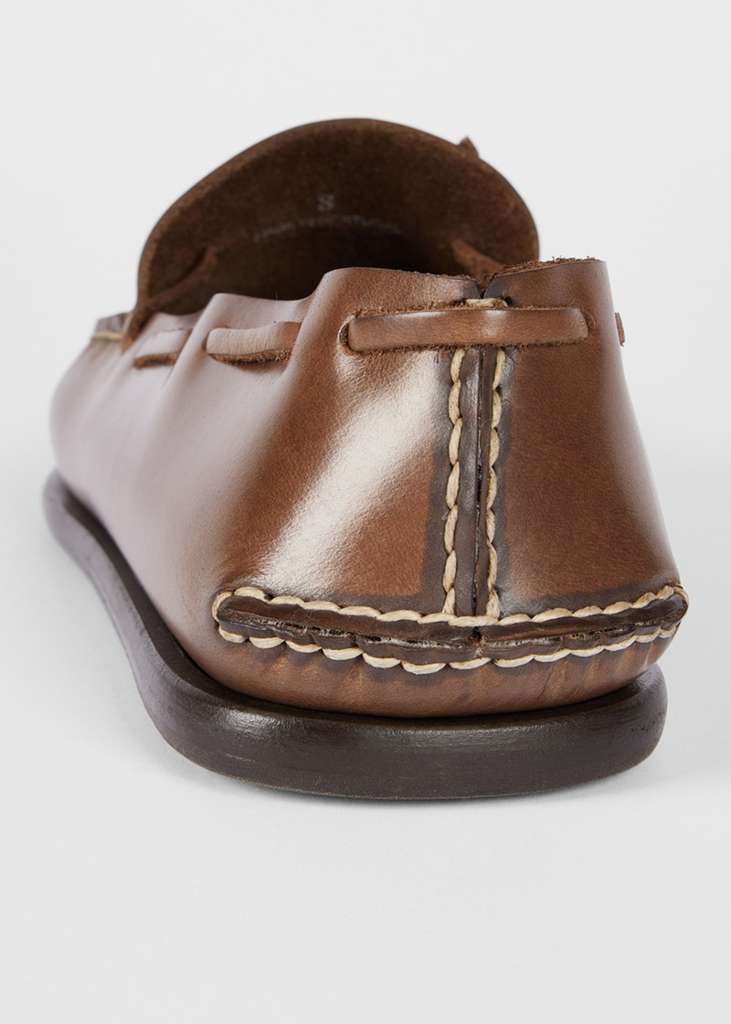 Brown Leather 'Truro' Shoes 4