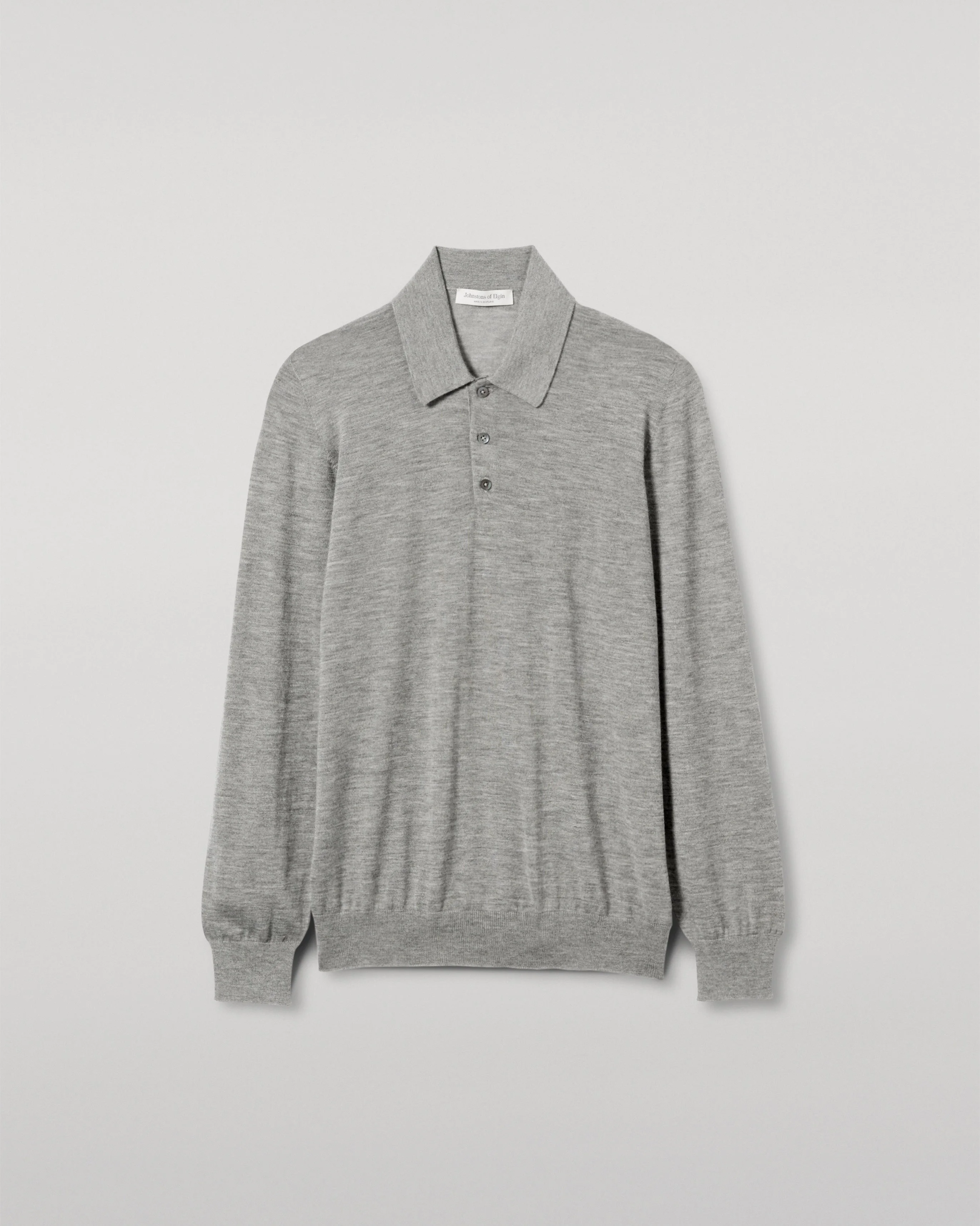 Fin Grey Cashmere Polo Shirt - 1