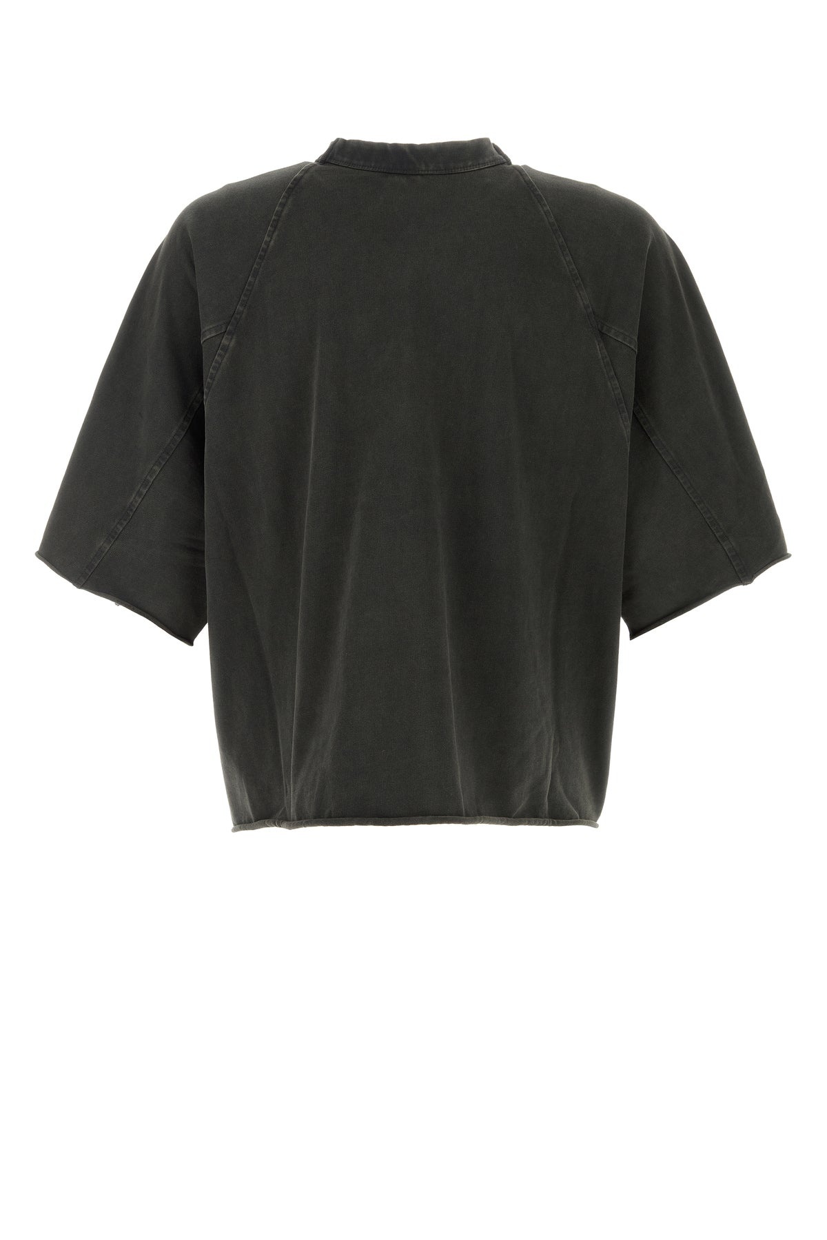 Graphite cotton oversize t-shirt - 2