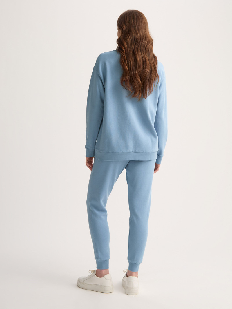 Women's Sweatshirt Quinn Cotton Modal Soft Denim Blue 3