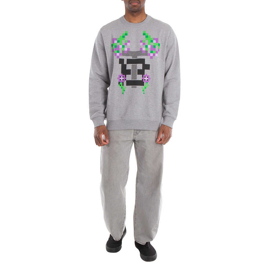 Burberry x Minecraft Falconer Monogram Motif Print Cotton Sweatshirt - 3