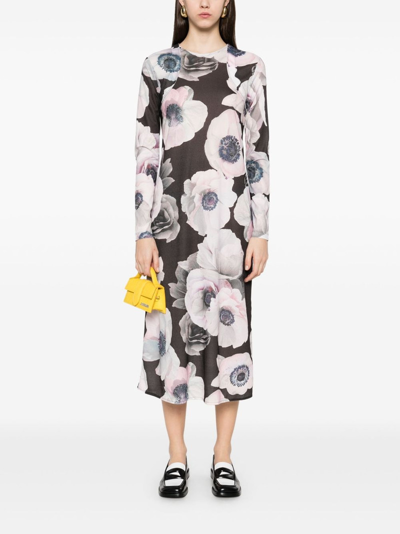 STINE GOYA crew-neck long-sleeve midi dress outlook