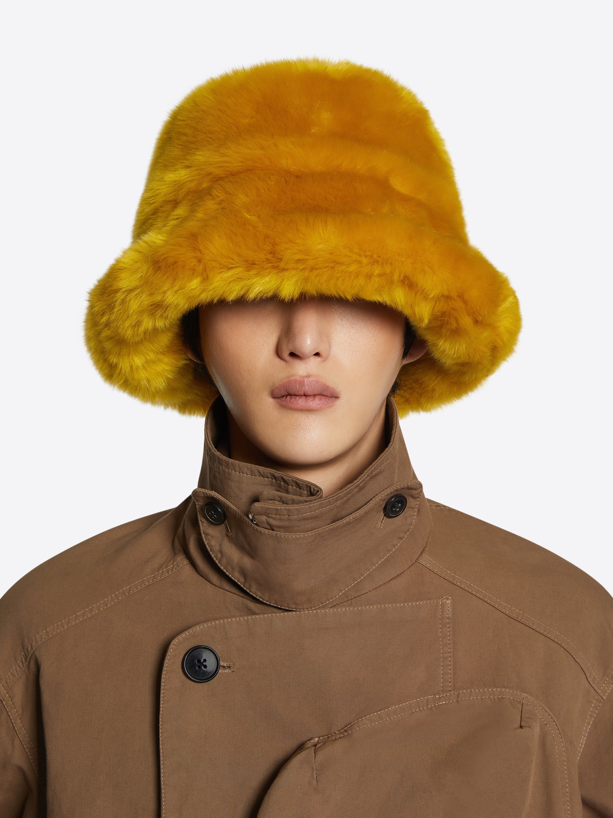 FAUX FUR BUCKET HAT - 3