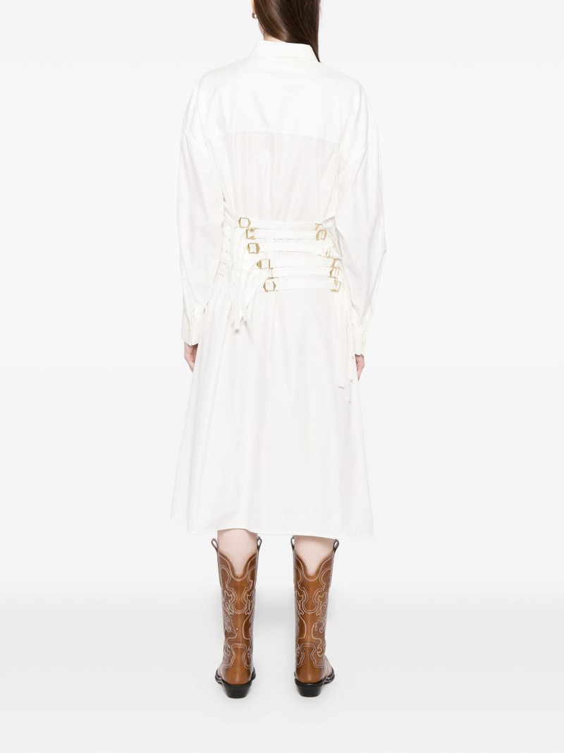buckle cutaway-collar shirt dress 3