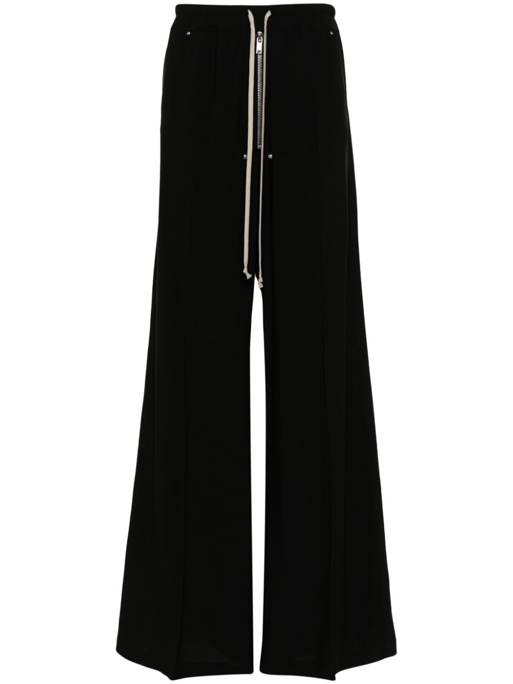 crepe flared trousers - 1