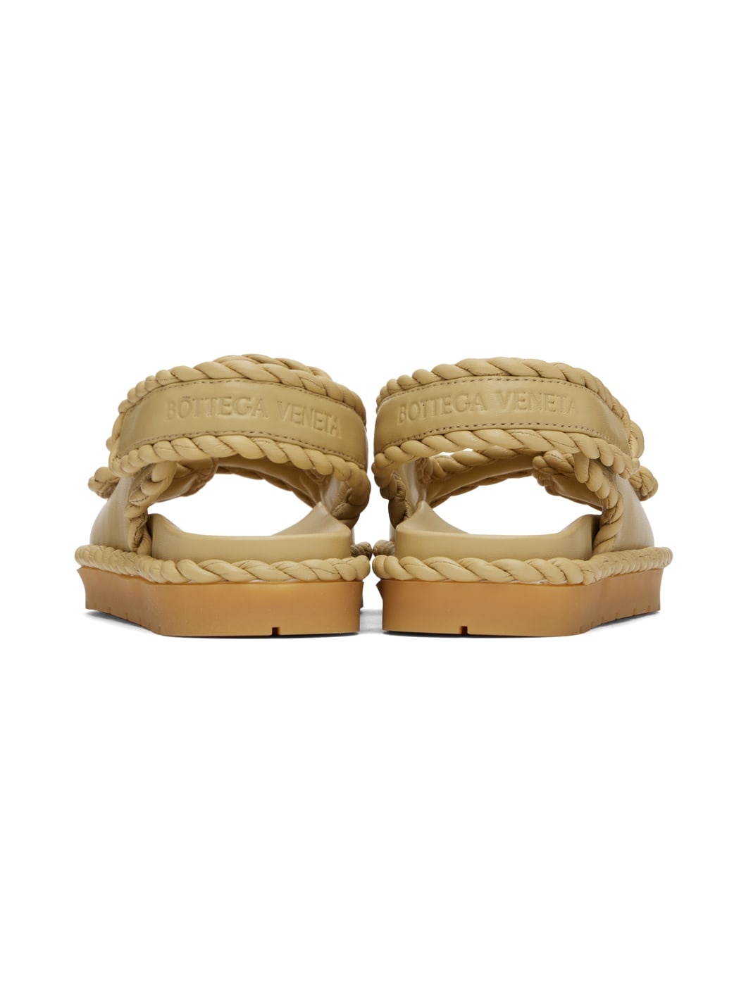 Beige Jack Flat Sandals - 2