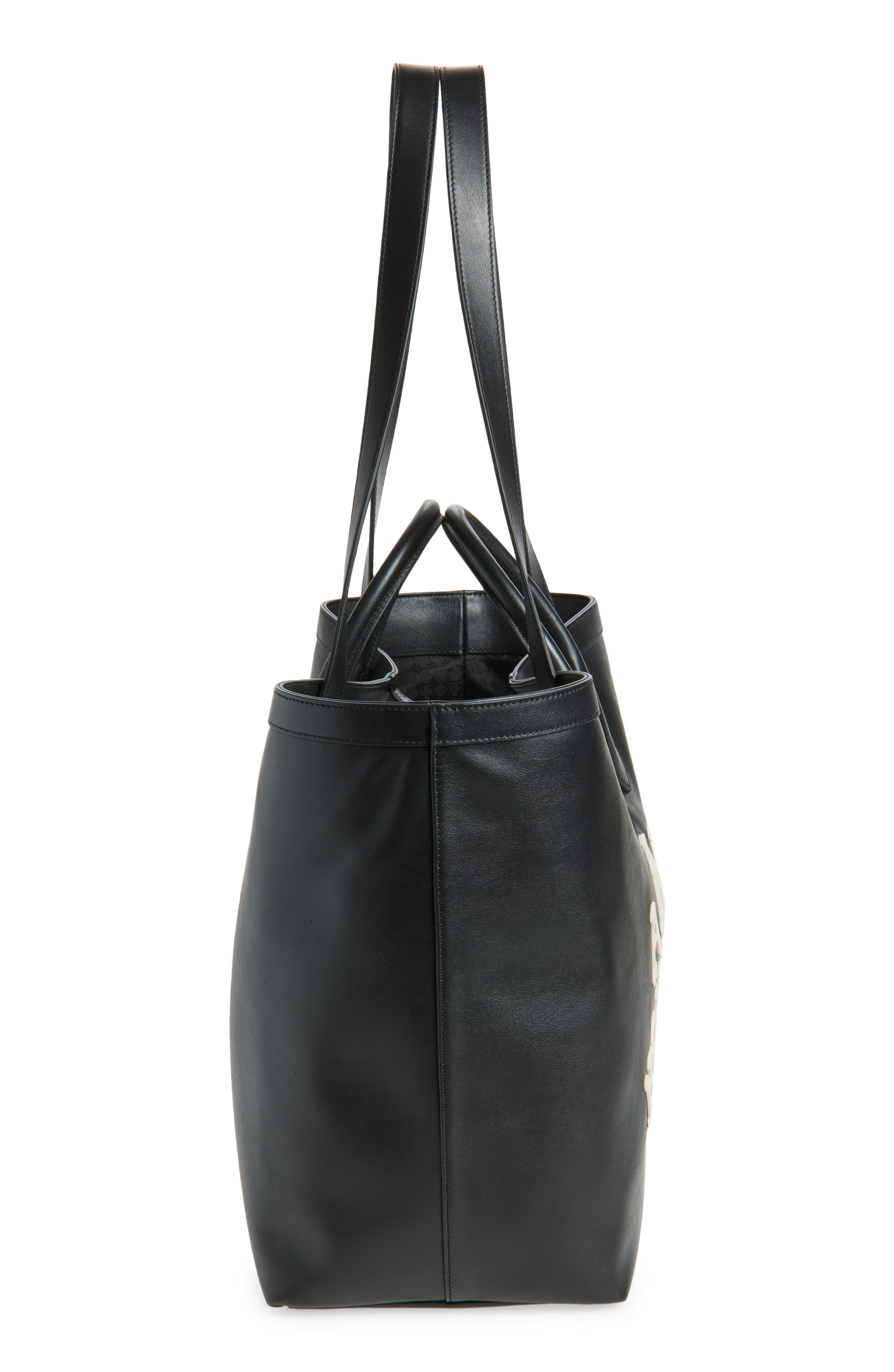 AMIRI Hollywood Leather Tote in Black at Nordstrom - 5