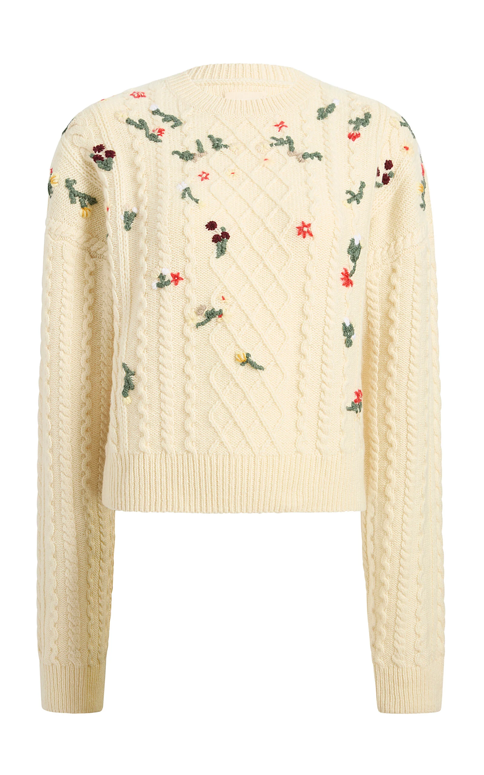 Elias Embroidered Cashmere-Mohair Sweater - 1