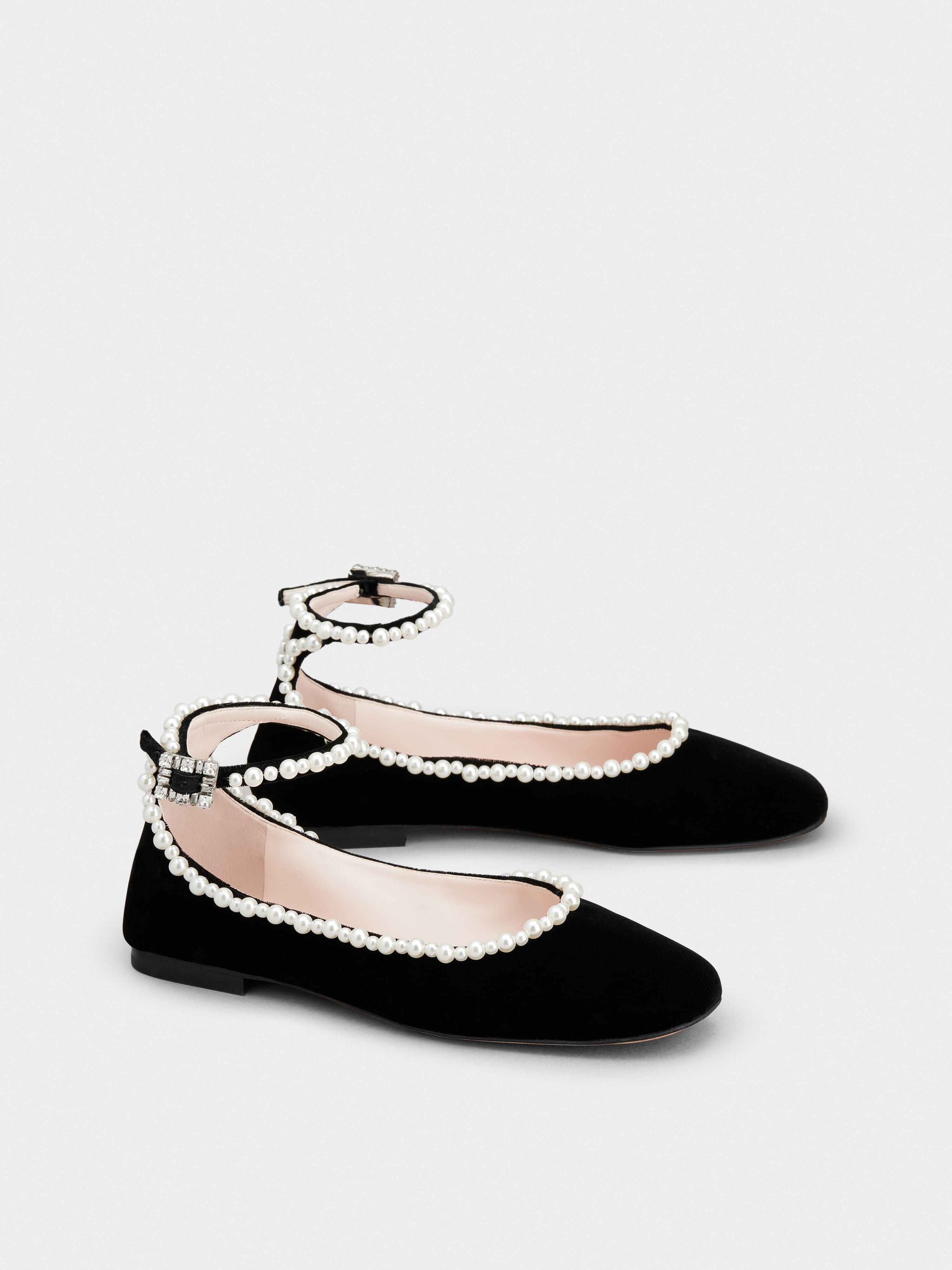Mary Janes in velvet - 2