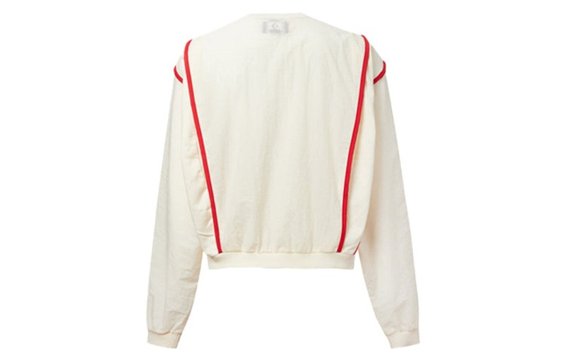 Converse (WMNS) Converse Series Contrast Color Stitching Round Neck Pullover White 10020992-281 outlook