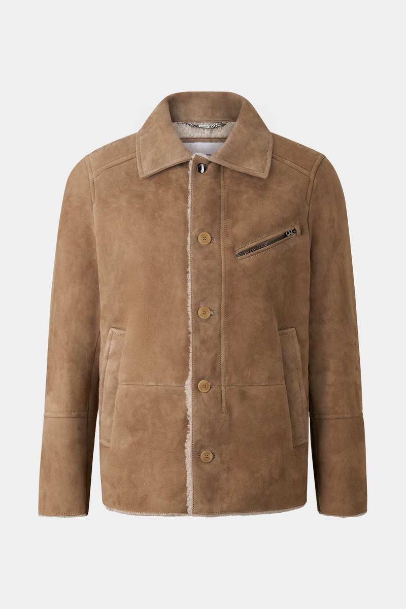 Liron Lambskin jacket in Beige 1