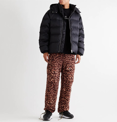 sacai Belted Leopard-Print Wool Trousers outlook