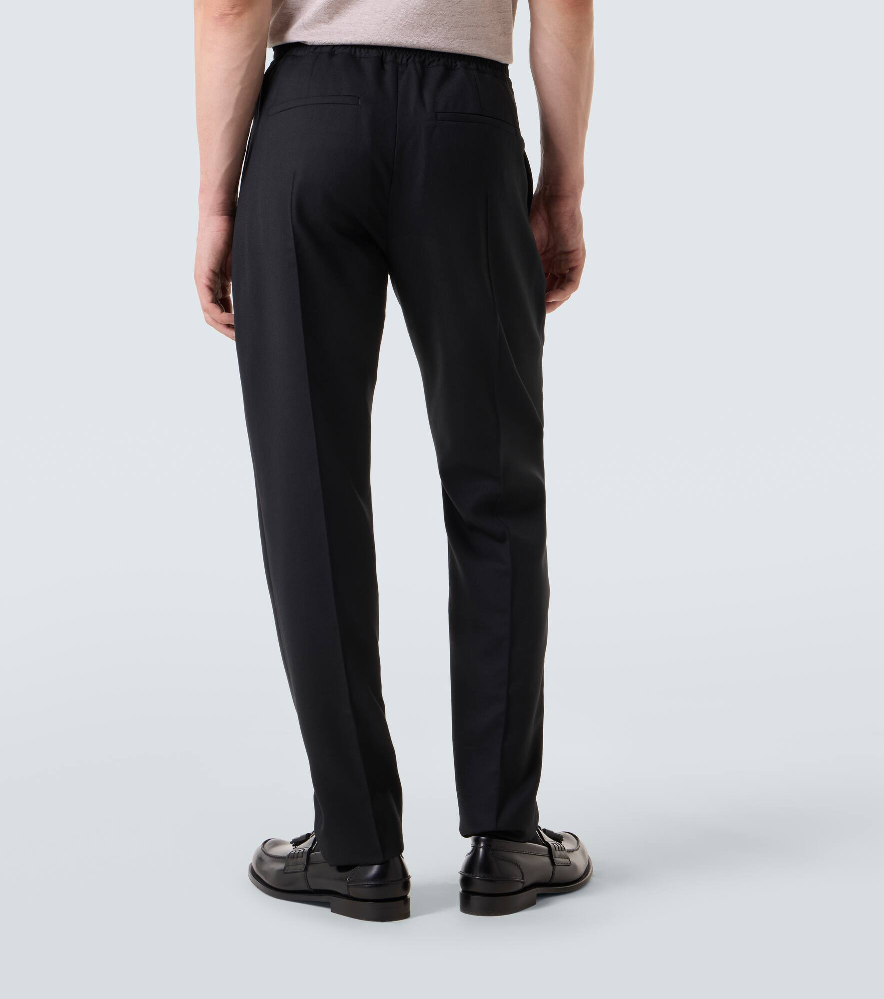 Wool straight pants - 4