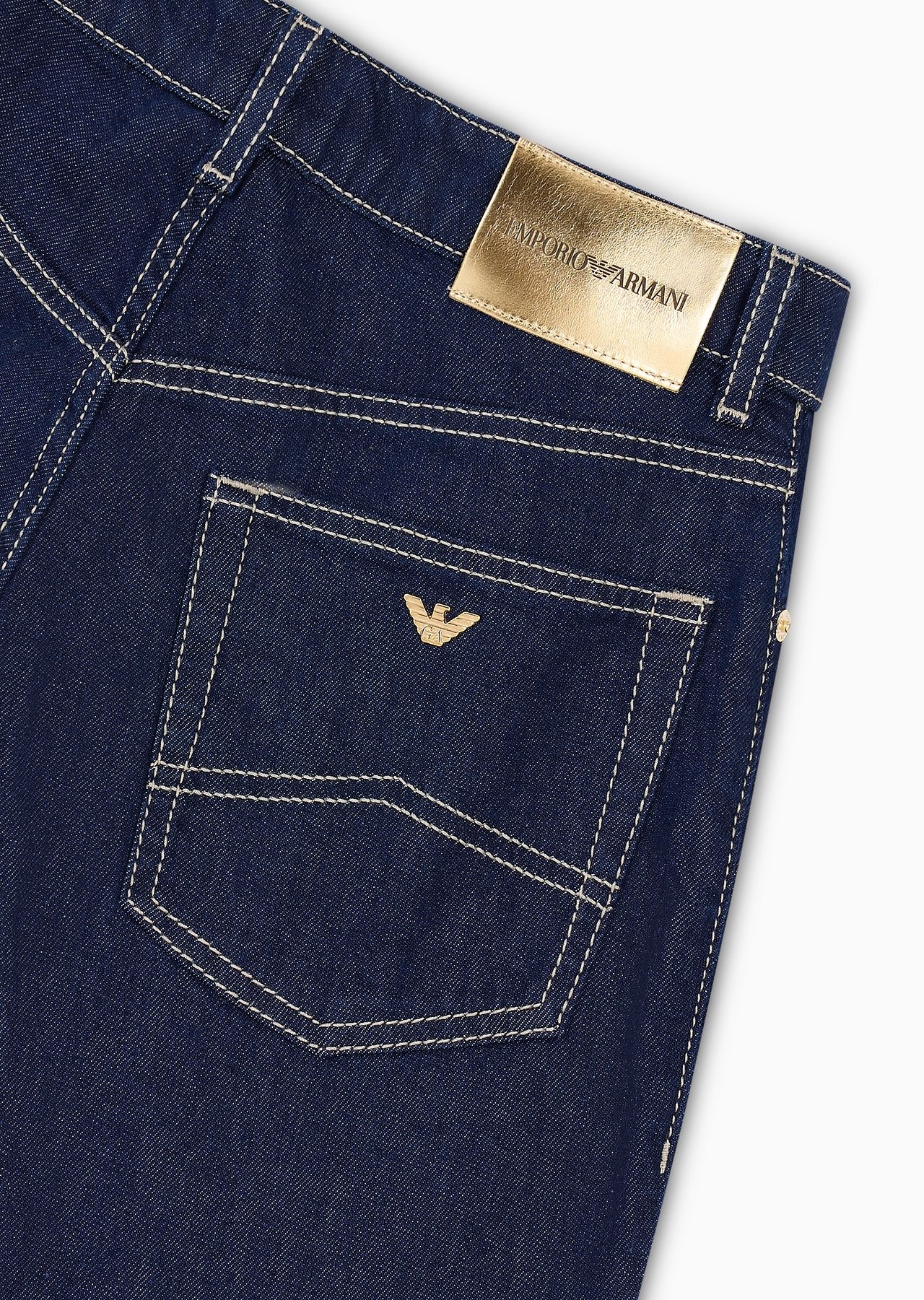 J36 Mid-rise, straight-leg, rinse-denim jeans - 6