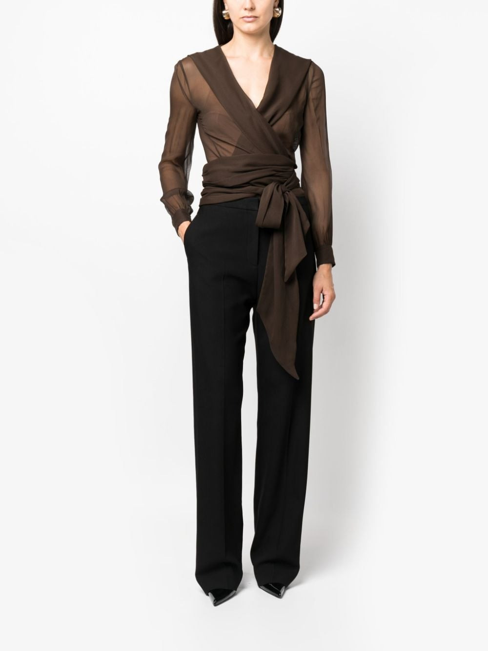 Saint Laurent Women Logo Shirt - 4