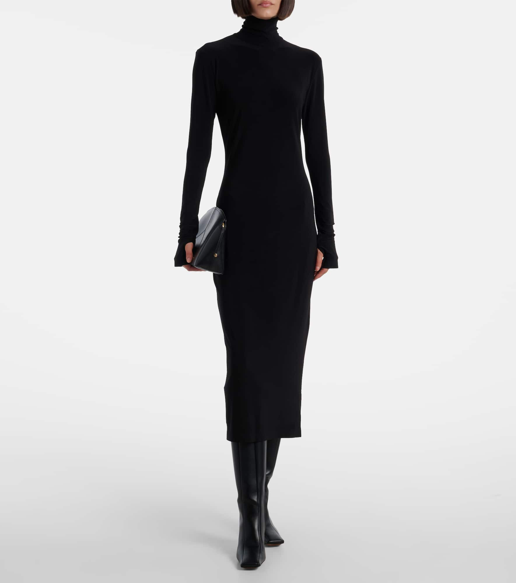 Turtleneck midi dress - 2