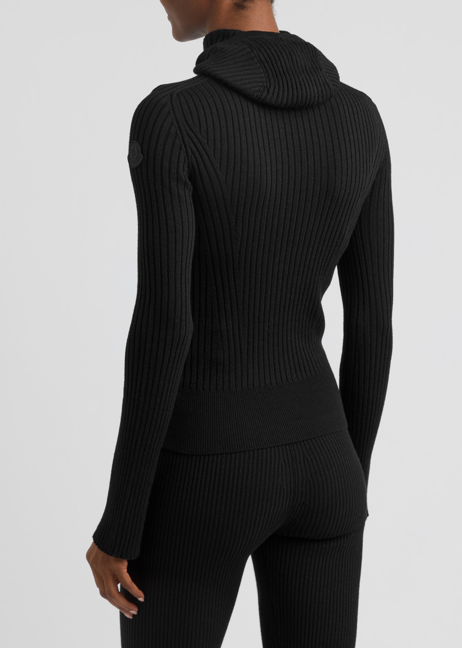 Moncler Ribbed Hooded Wool-blend Jumper - 3