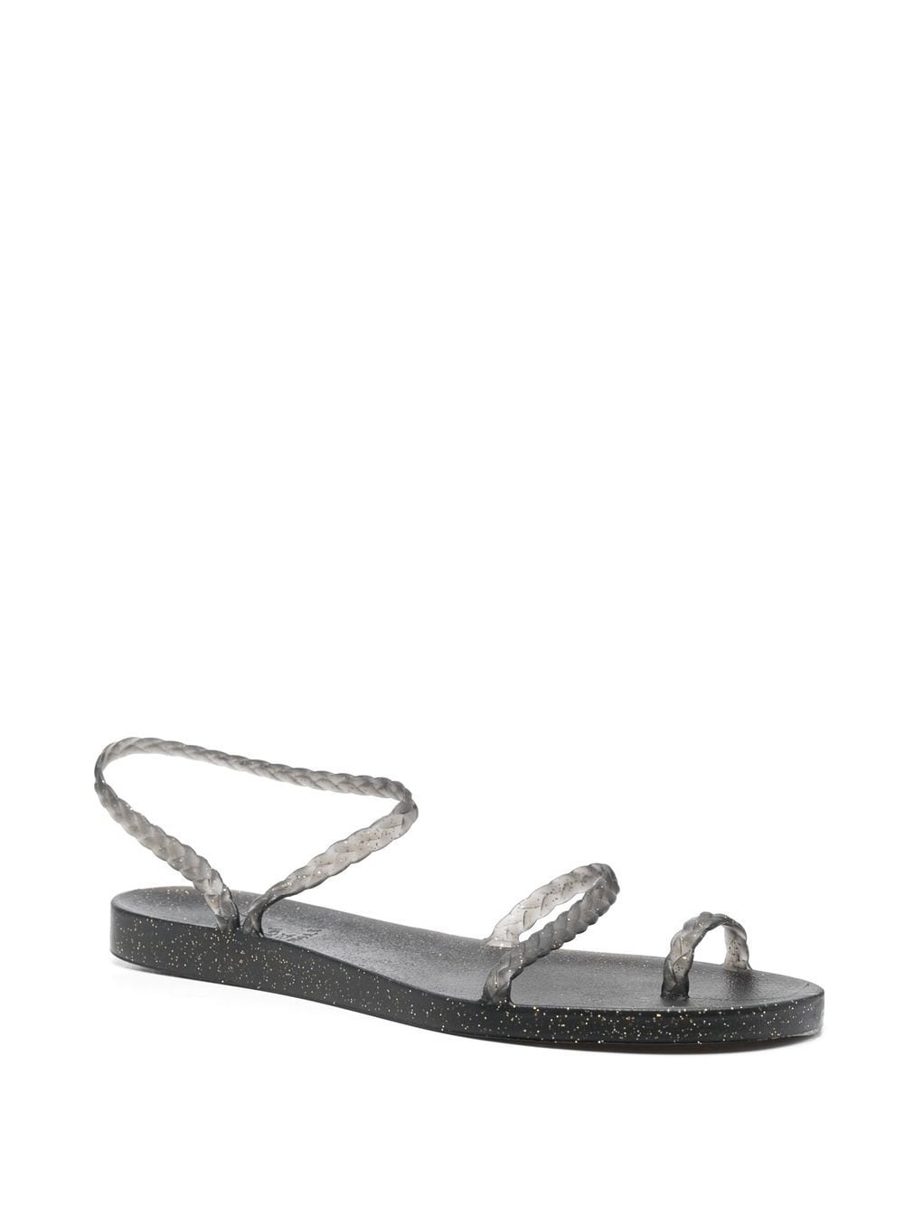 glitter-detailed single-toe sandals - 2