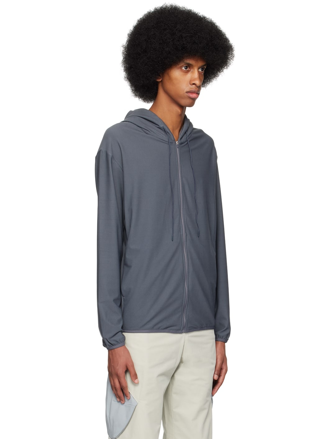 SSENSE Exclusive Gray 5.0 Center Hoodie - 2