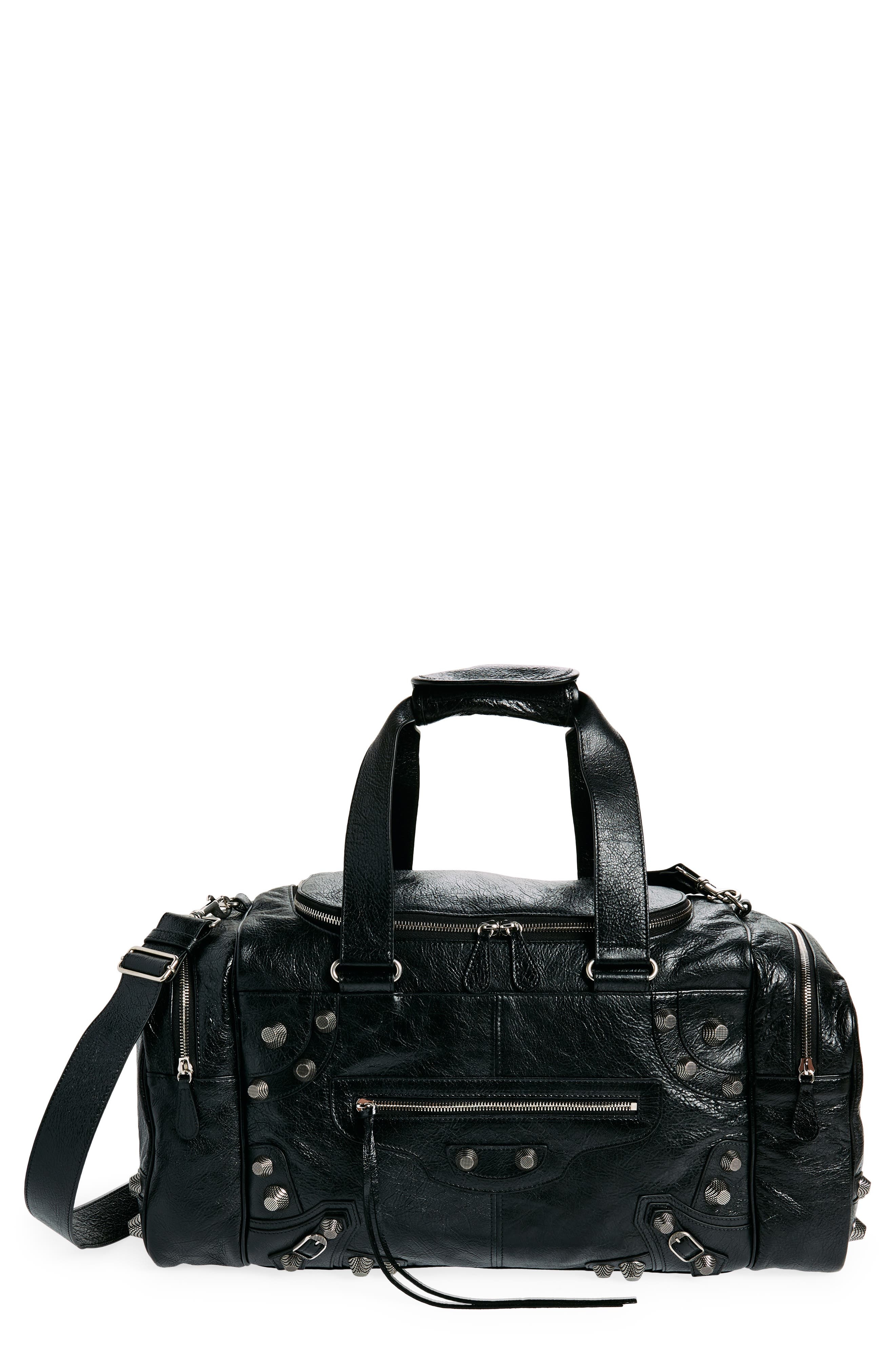 Balenciaga Le Cagole Leather Duffle Bag in Black at Nordstrom - 1