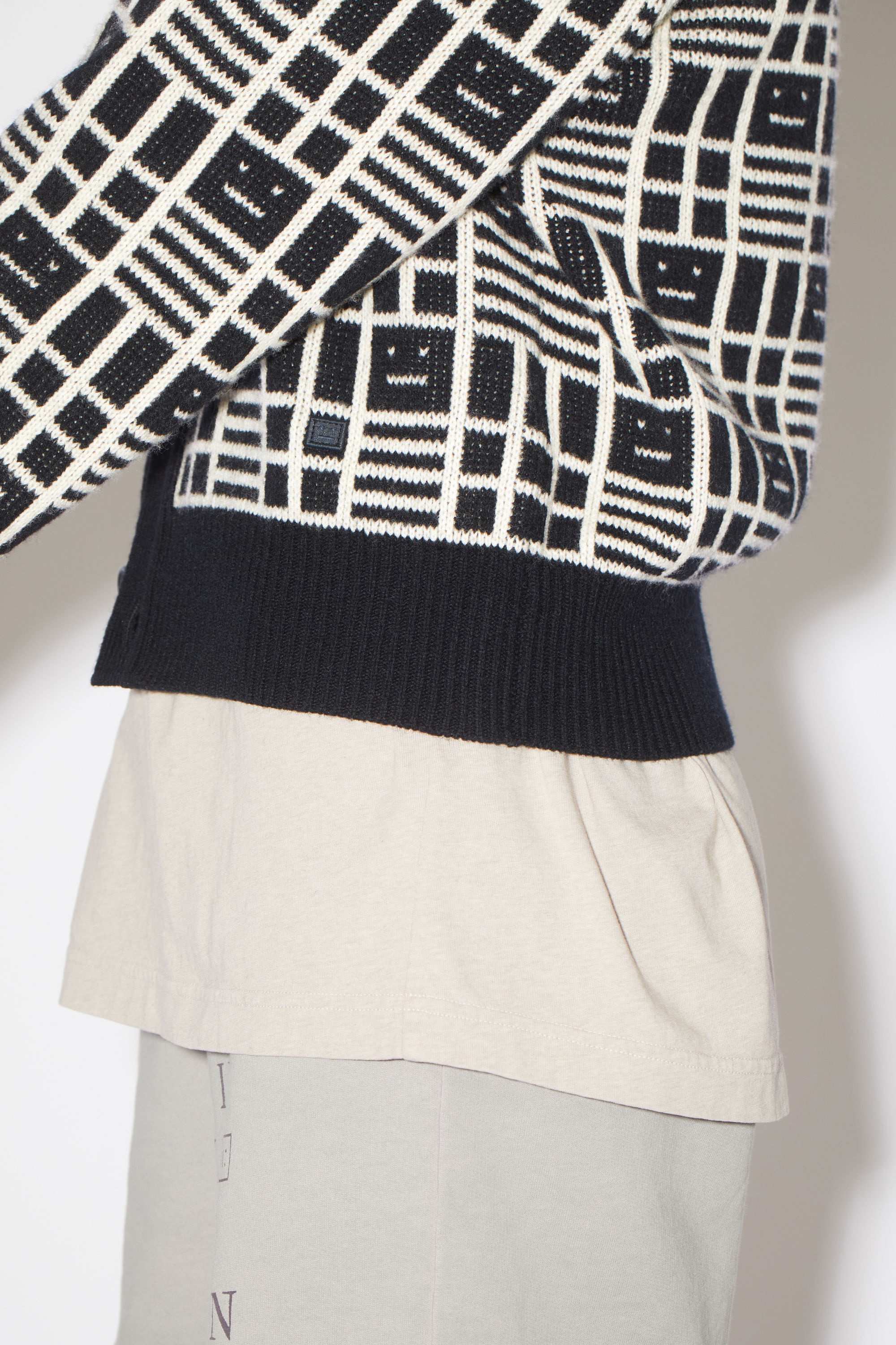 Knit cardigan - Black - 4