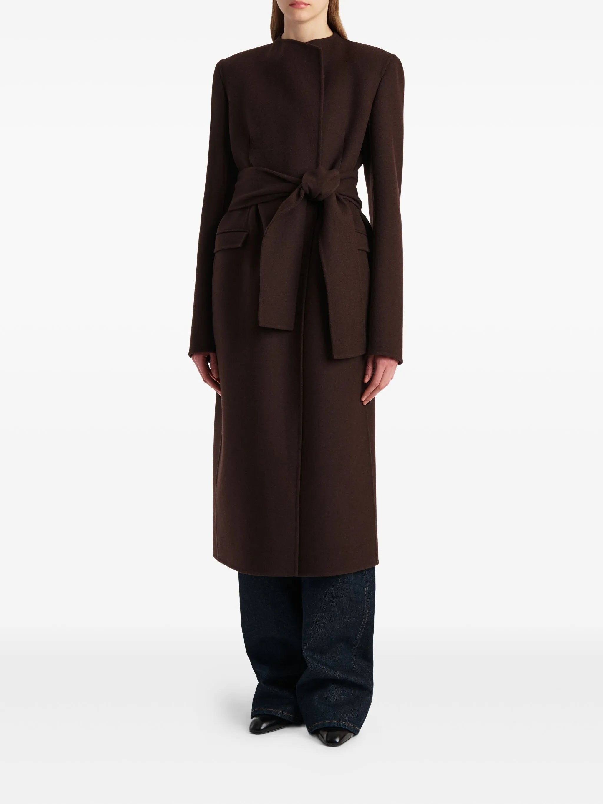 Khaite Belted Wrap Coat - 2