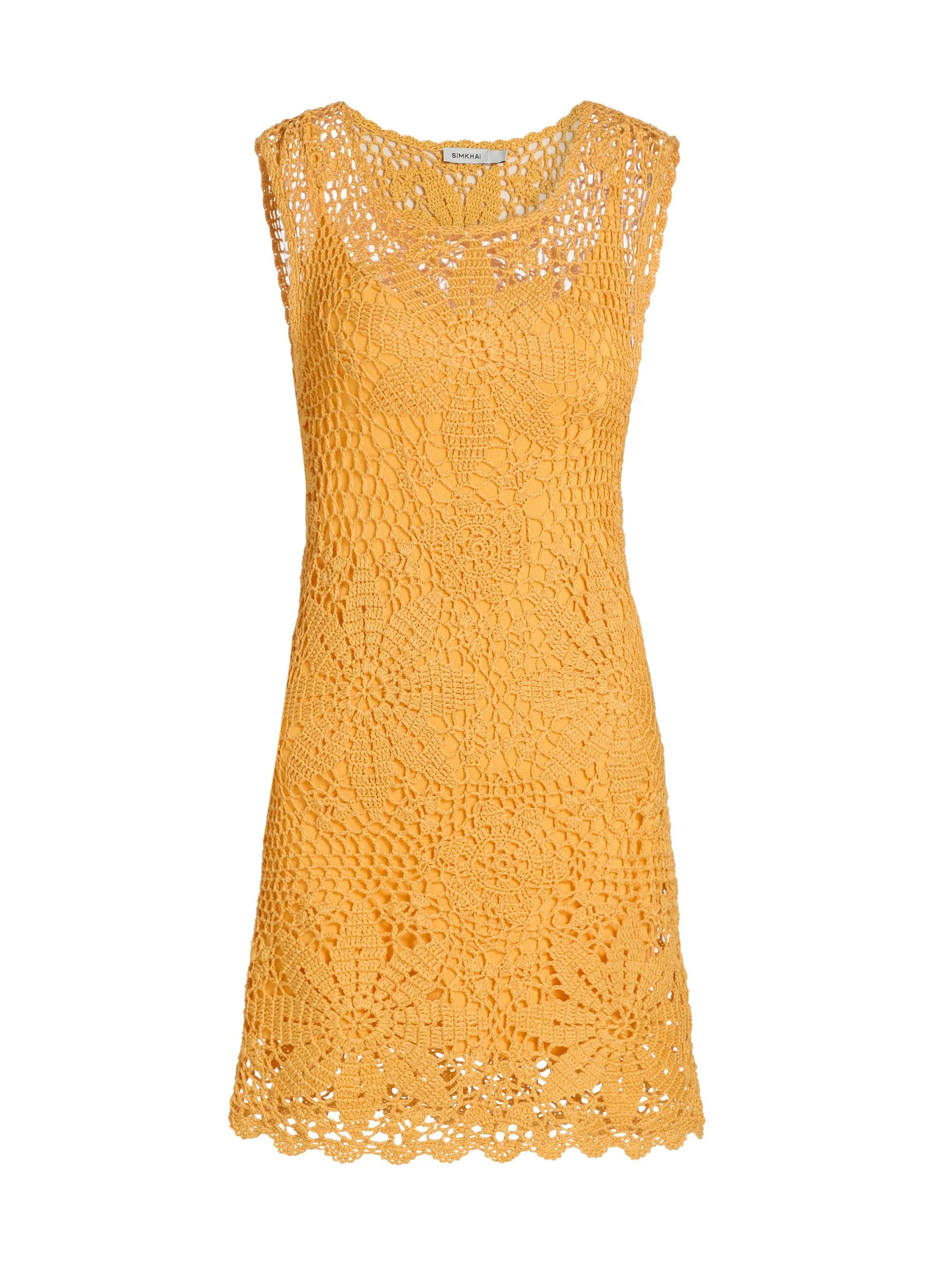 Women's Fynch Crochet Minidress - Mango - 1