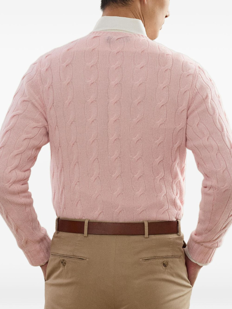cable-knit crew-neck sweater 4