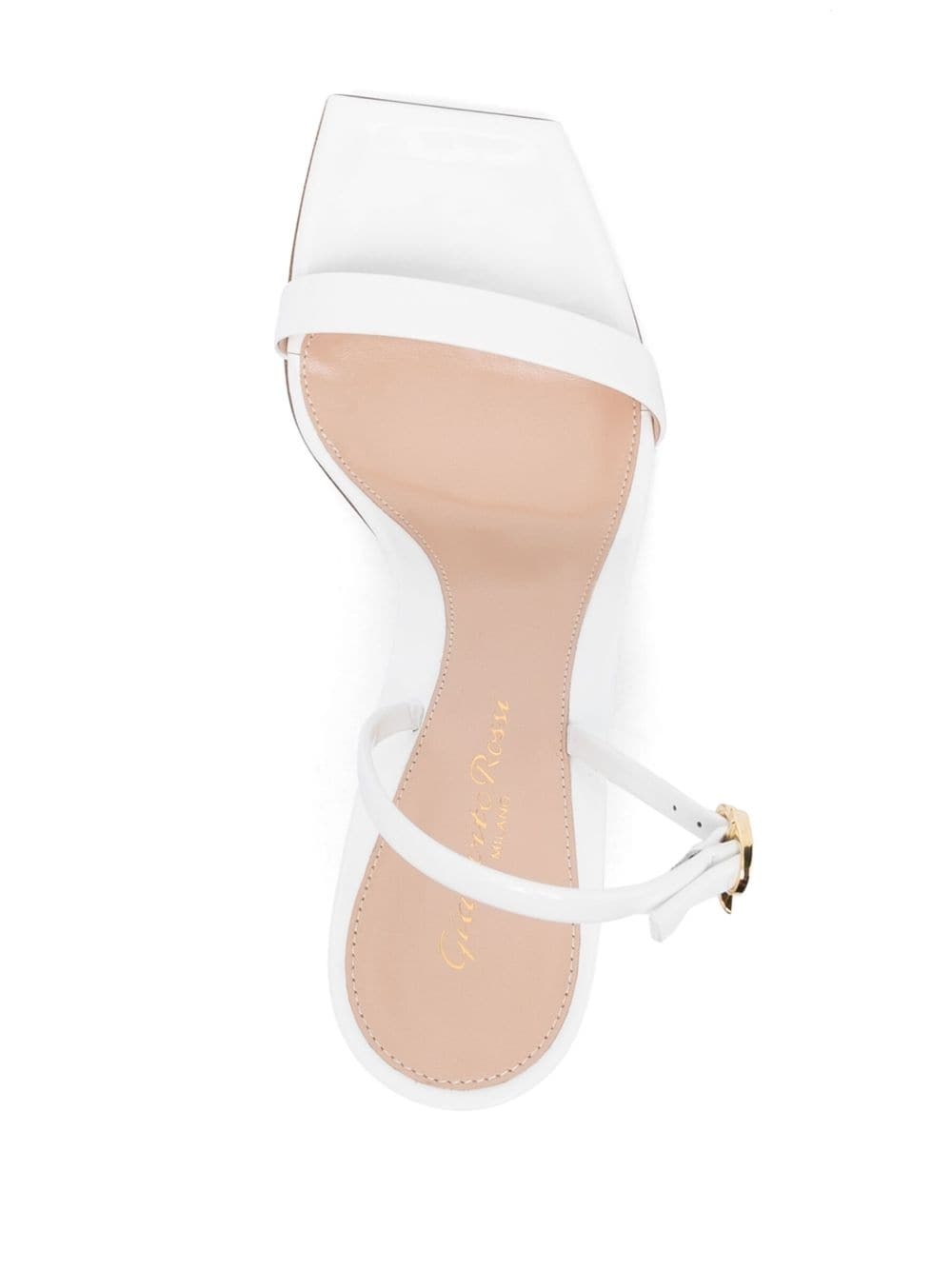 Ribbon Stiletto 85mm leather sandals - 4