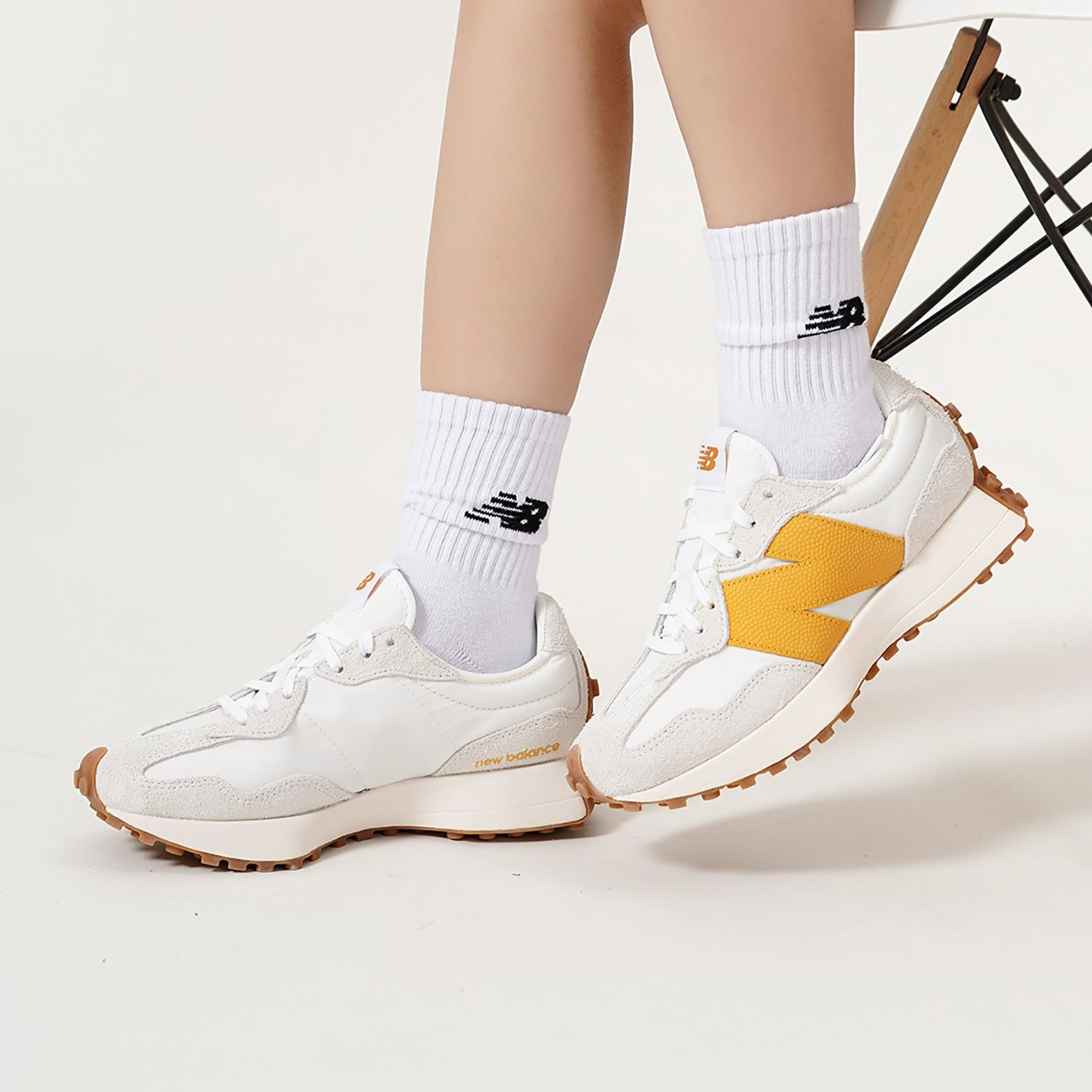 (WMNS) New Balance 327 'Sea Salt Golden Hour' WS327BY - 10