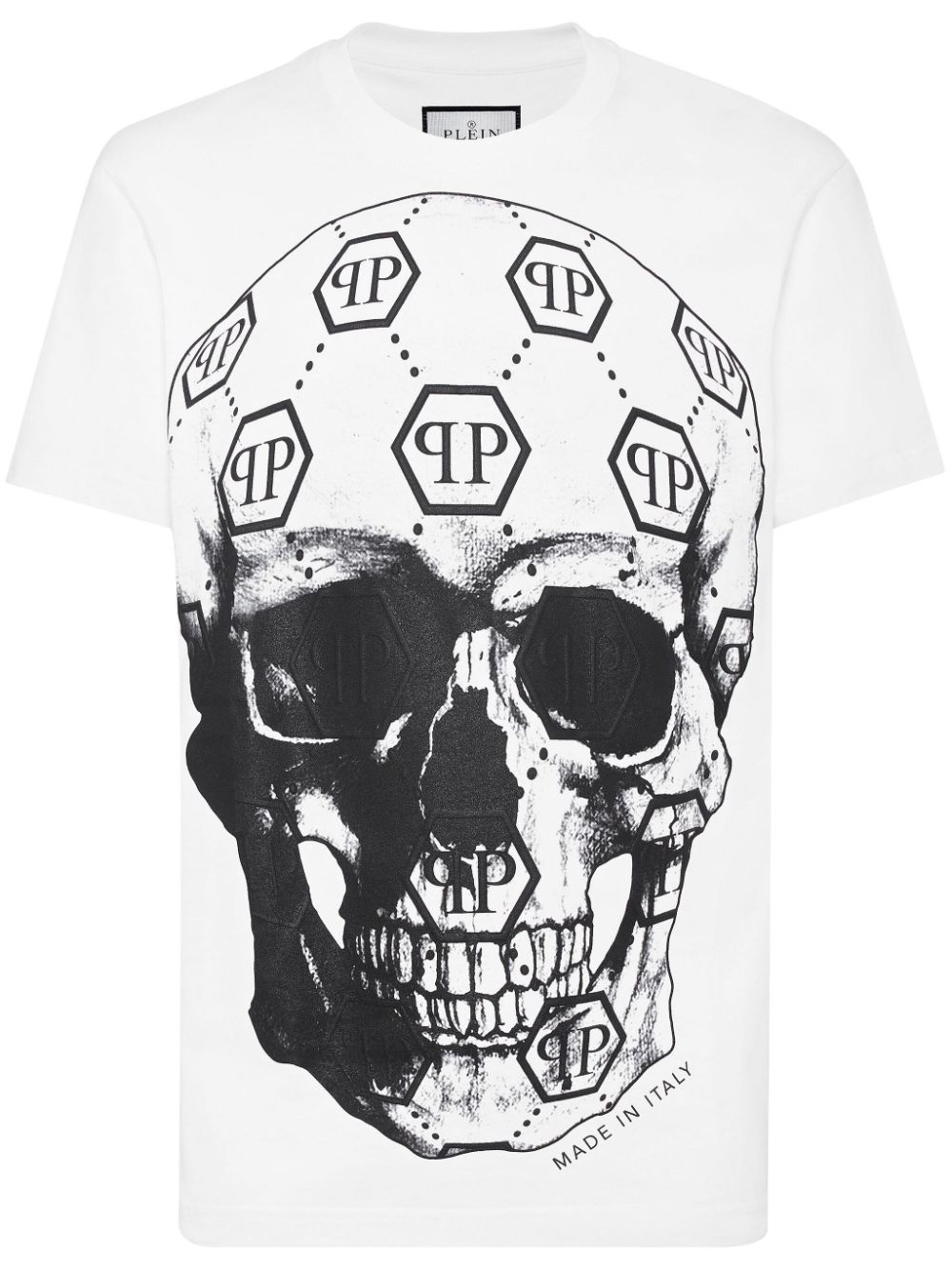 skull-print round-neck T-shirt - 1