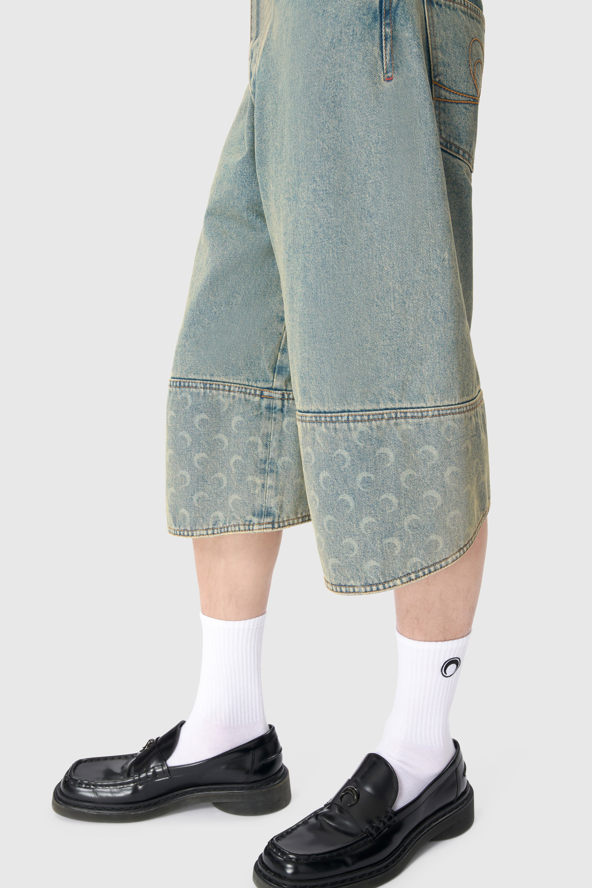 Moon Laser Denim Bermudas - 6