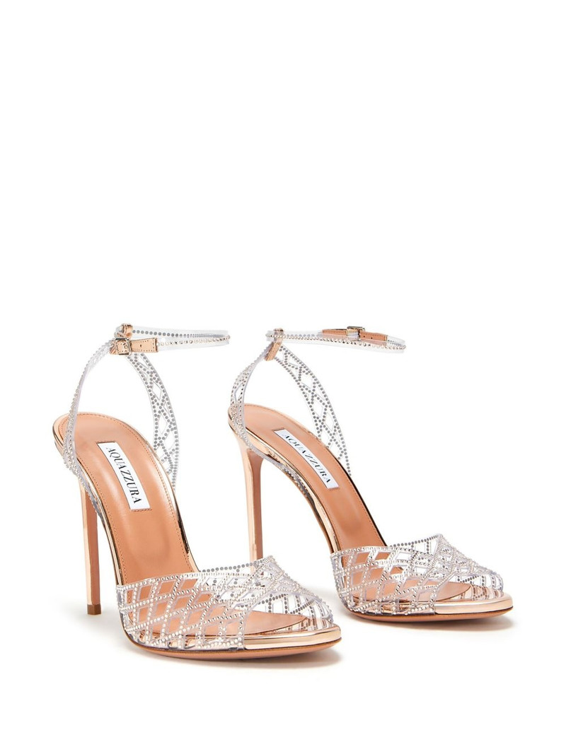 AQUAZZURA 105mm Lumiere sandals outlook