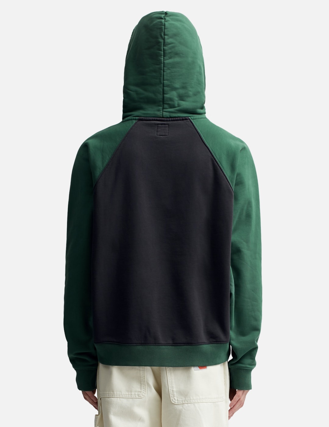 BRAIN DEAD PIGMENT WASH LOGO HEAD RAGLAN HOODIE | REVERSIBLE