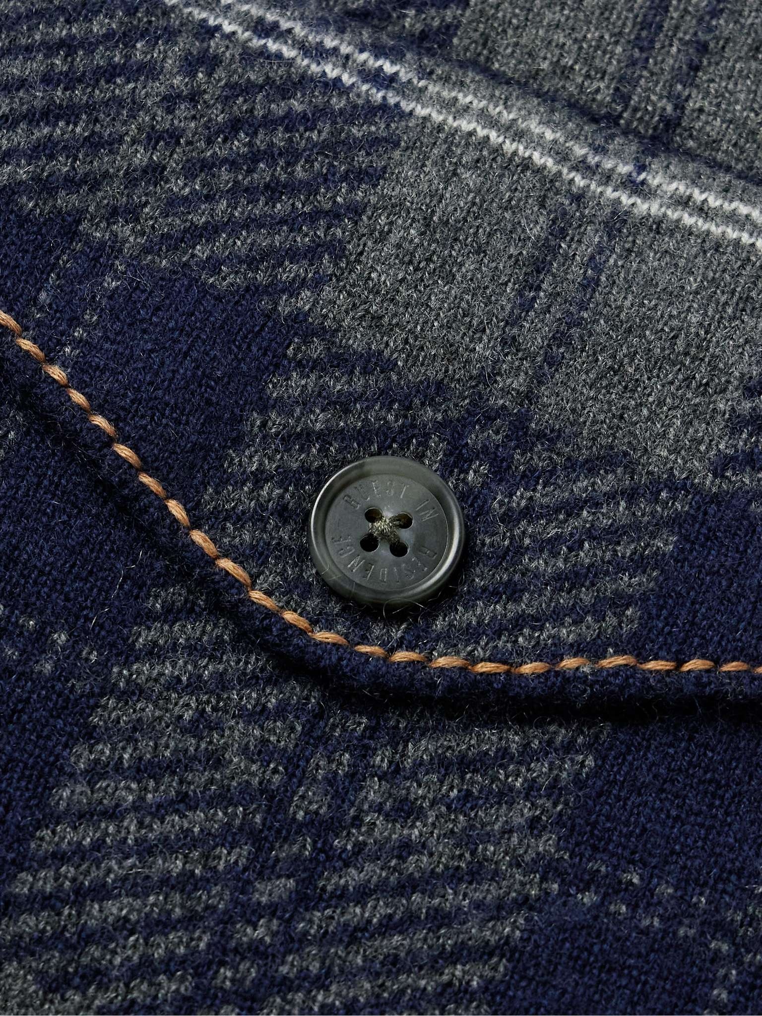Checked Wool and Cashmere-Blend Overshirt - 5