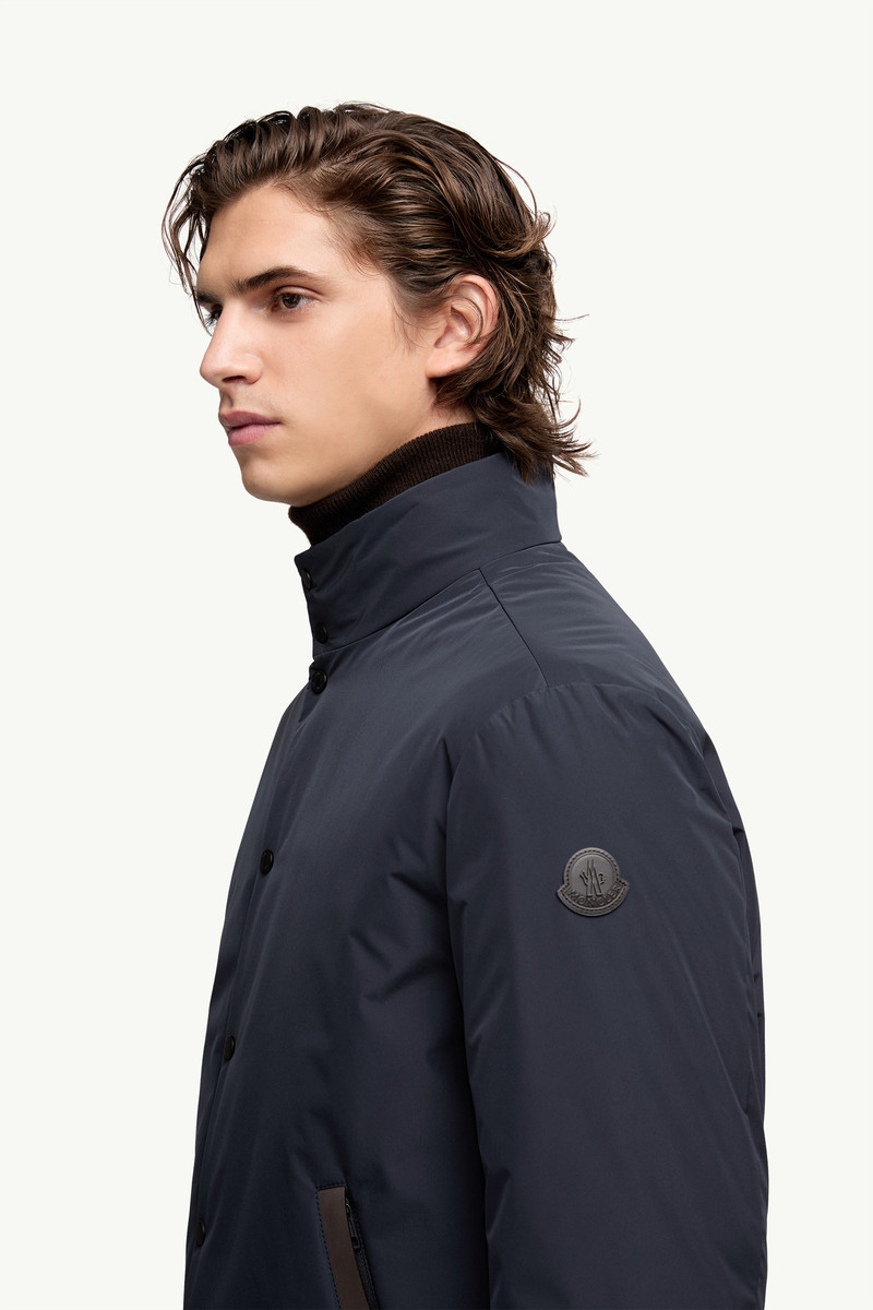 Lanques Leather-Trimmed Short Down Jacket 4