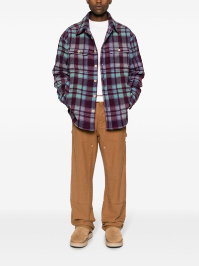 The Elder Statesman check-pattern flannel shirt outlook