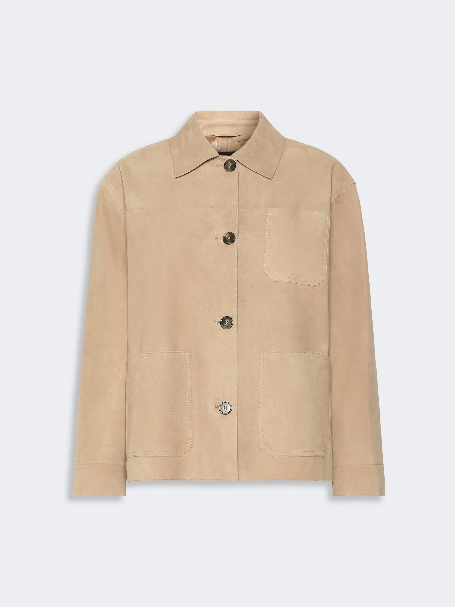 GHIERA Suede pocket jacket - BEIGE - 1