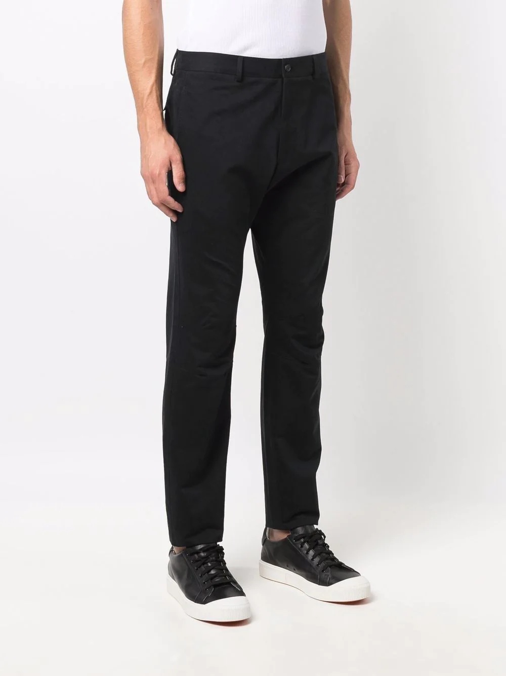 mid-rise straight leg trousers - 3