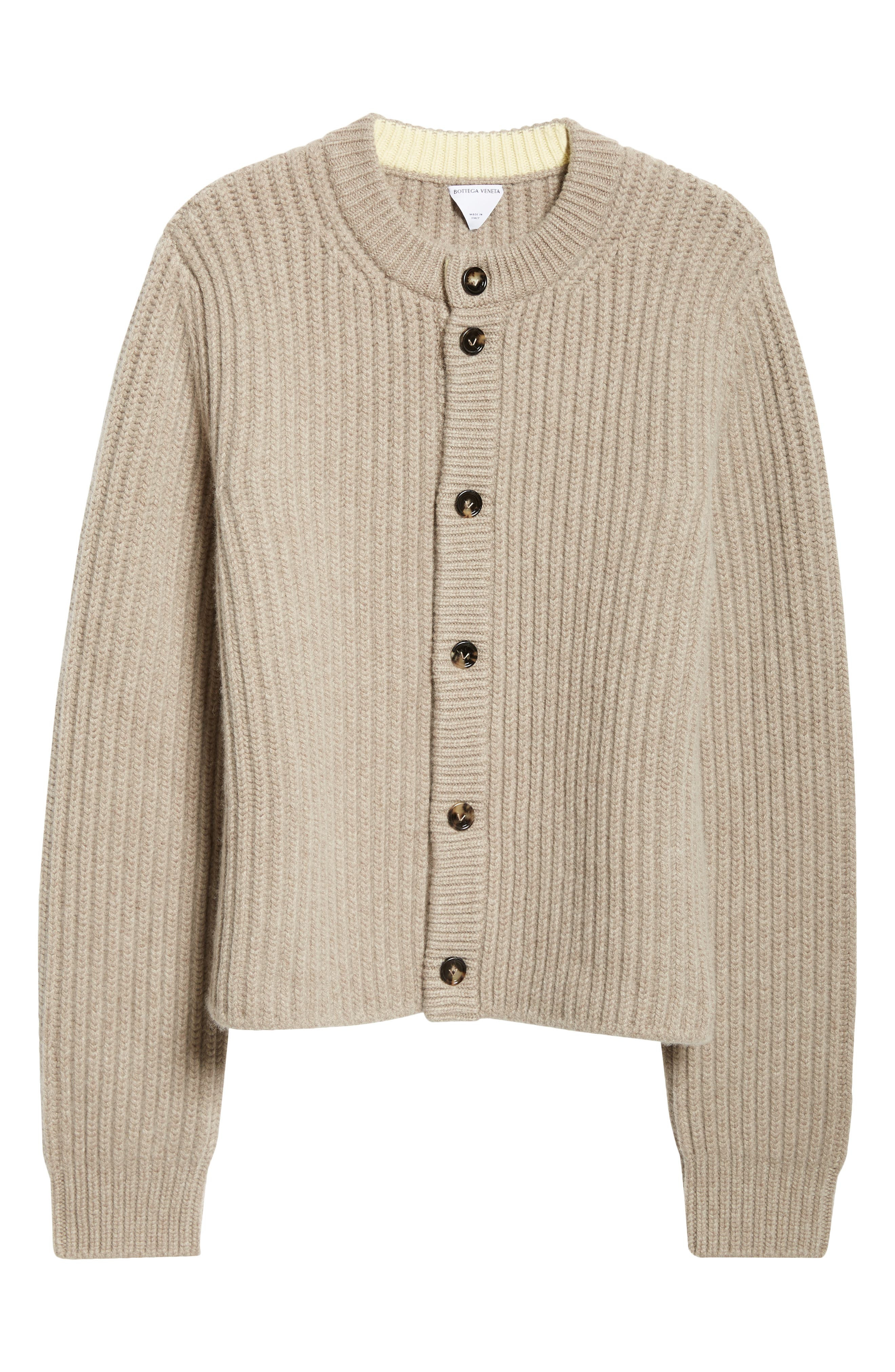 Rib Wool & Cashmere Cardigan - 6