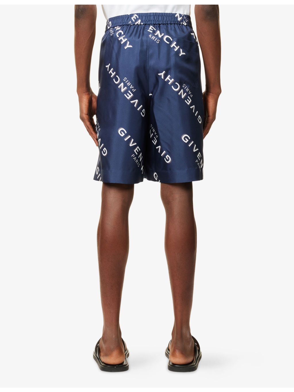 Relaxed-Fit Logo Silk Shorts - 4
