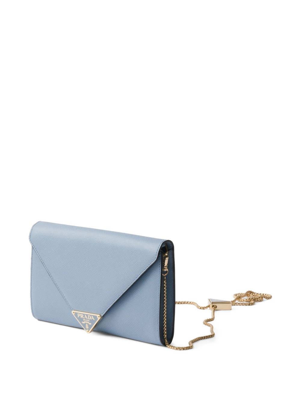 mini Saffiano leather clutch bag - 3