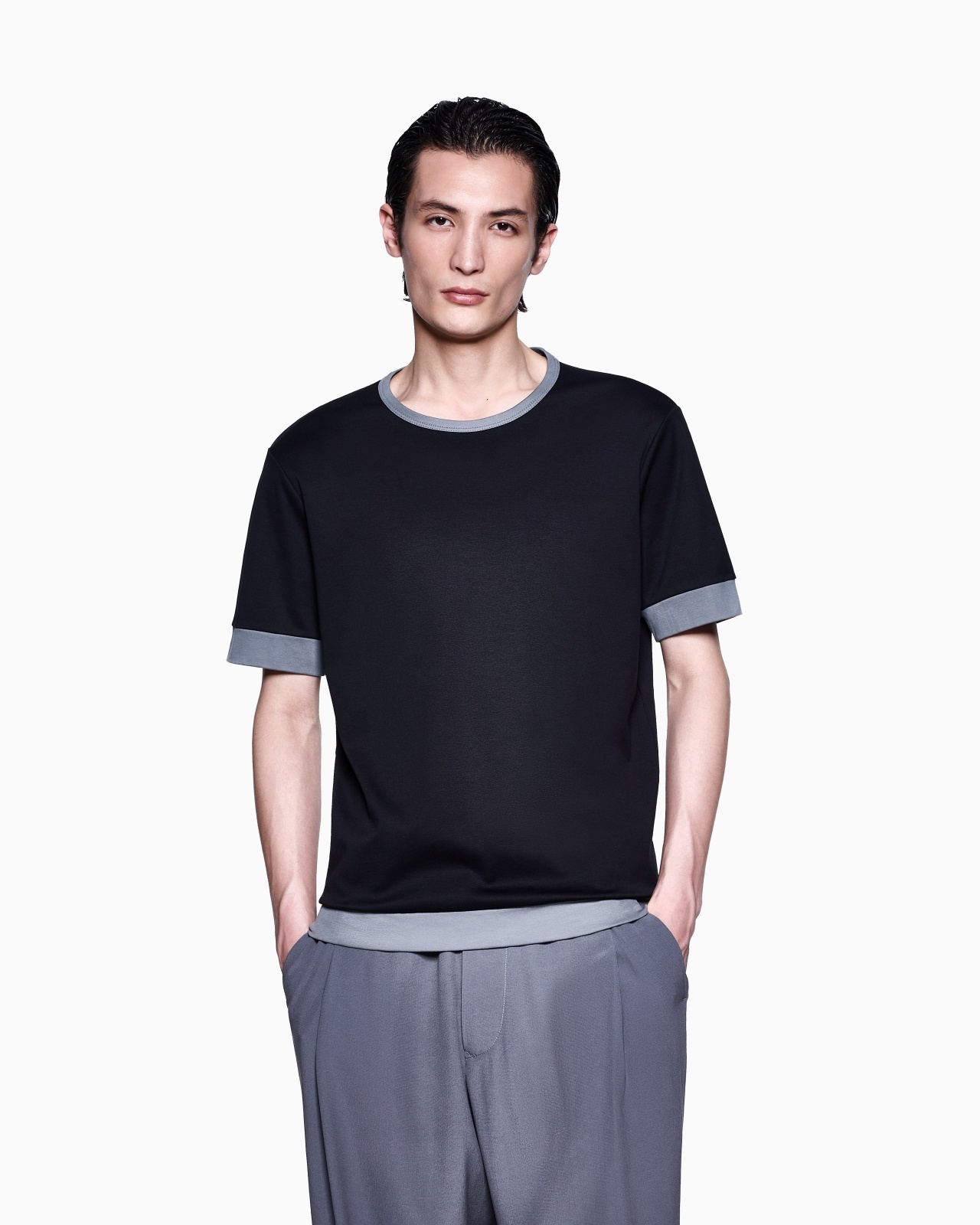 ORGANIC COTTON JERSEY CREW-NECK T-SHIRT - 4